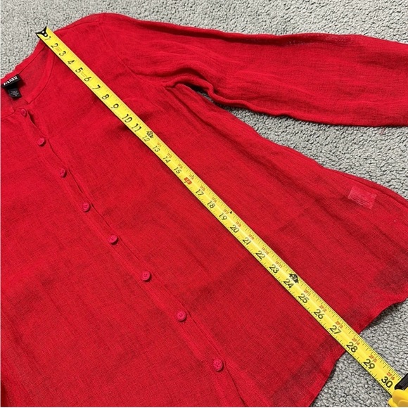 Eileen Fisher Ruby red shirt - Picture 7 of 7